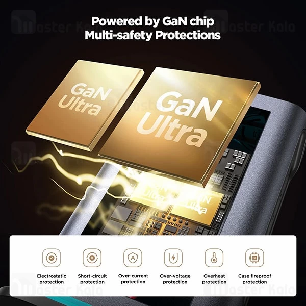 هاب شارژر 6 پورت جویروم Joyroom JR-TCM02 GaN توان 65 وات