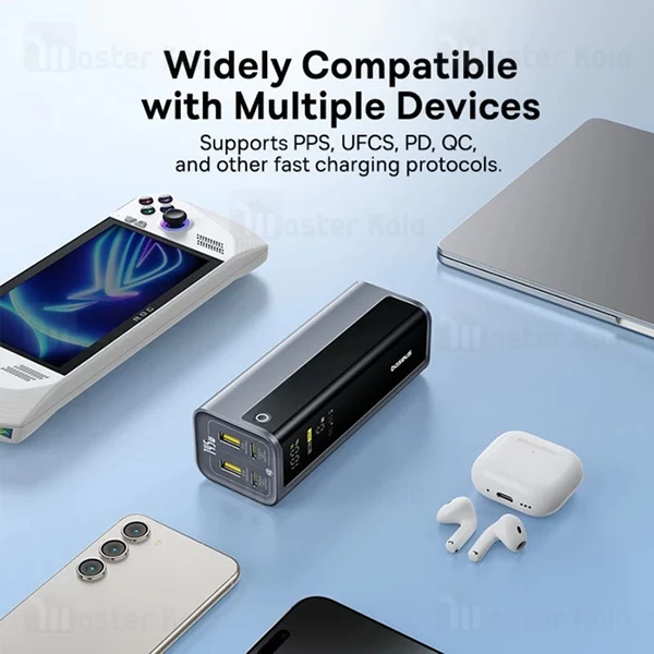 پاوربانک 20800 بیسوس P14582109813-00 توان 145 وات همراه با کابل تایپ سی