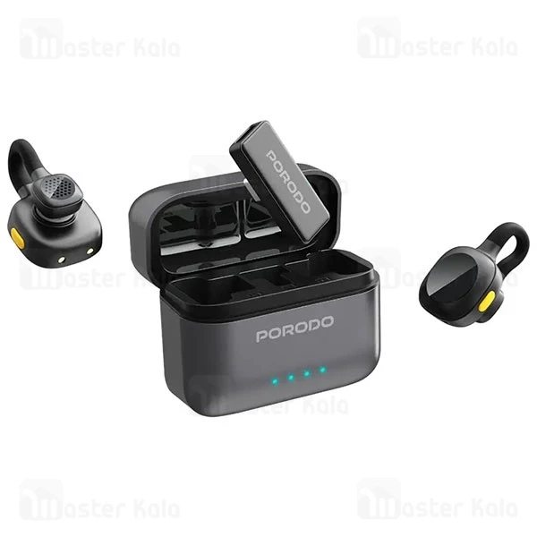 میکروفون بی سیم تایپ سی پرودو Porodo Movo Lavalier Microphone PDLAMPHF76BK