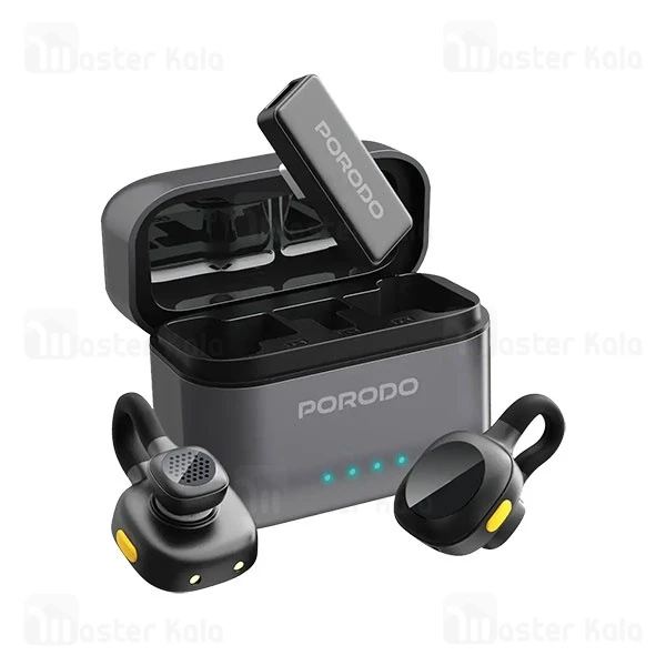 میکروفون بی سیم تایپ سی پرودو Porodo Movo Lavalier Microphone PDLAMPHF76BK