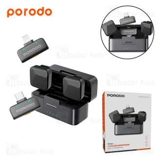 میکروفون بی سیم پرودو Porodo Orion Lavalier Microphone PDLAMPHF75BK