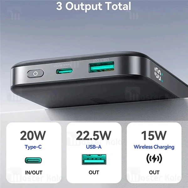 پاوربانک وایرلس مگنتی 10000 جویروم Joyroom JR-PBM12 توان 22.5 وات