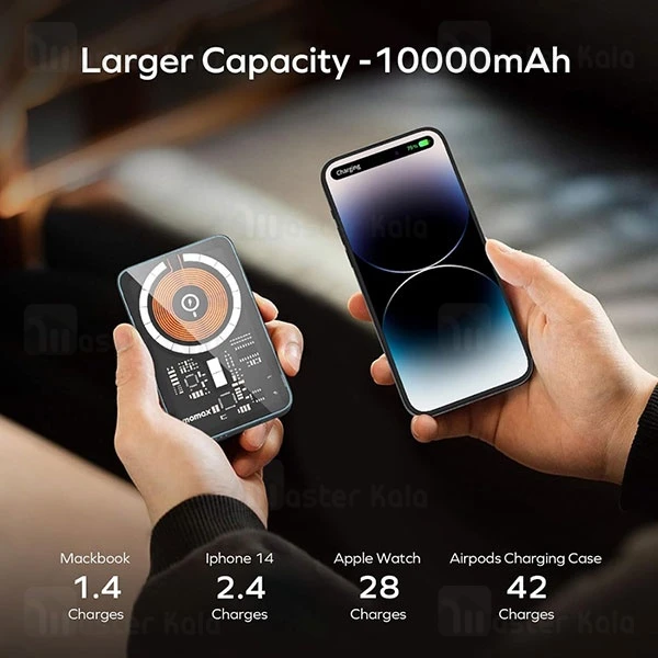 پاوربانک وایرلس 10000 مگ سیف مومکس Momax Q.Mag Power 11 IP111 توان 20 وات