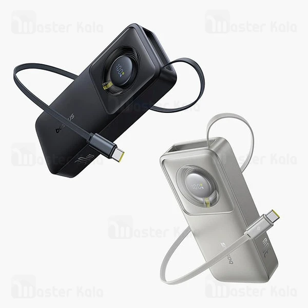 پاوربانک 10000 بیسوس Baseus NOMOS P10070900842-00 توان 30 وات با کابل تایپ سی جمع شونده