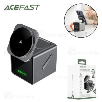 استند و شارژر وایرلس چند کاره مگ سیف ایس فست ACEFAST E34 با قابلیت شارژ اپل واچ