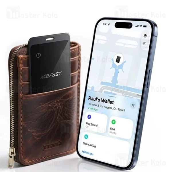 پک دوتایی ردیاب هوشمند ایس فست Acefast S3 Metal Card Positioning Device