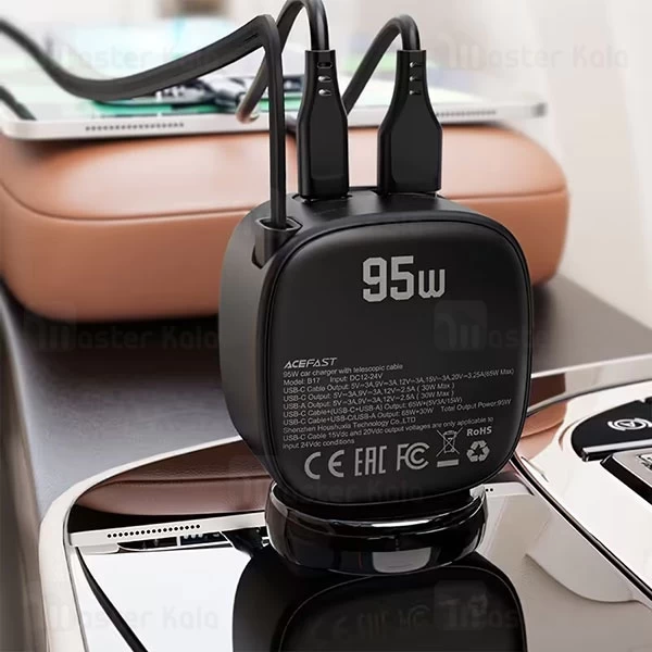 شارژر فندکی ایس فست ACEFAST B17 95W Fast Charger توان 95 وات