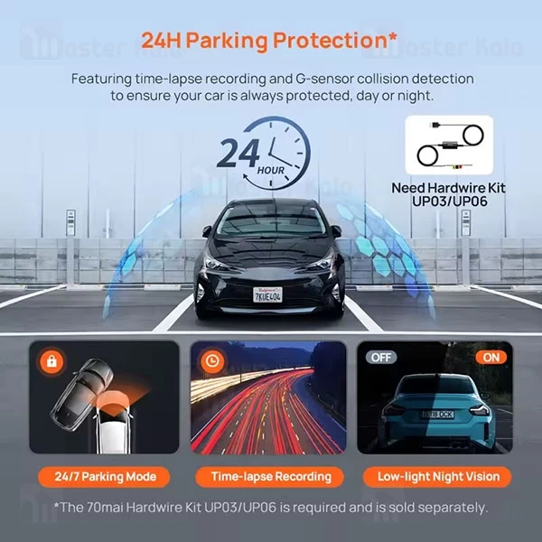دوربین خودرو شیائومی Xiaomi 70mai A410 Dash Cam Set همراه دوربین عقب