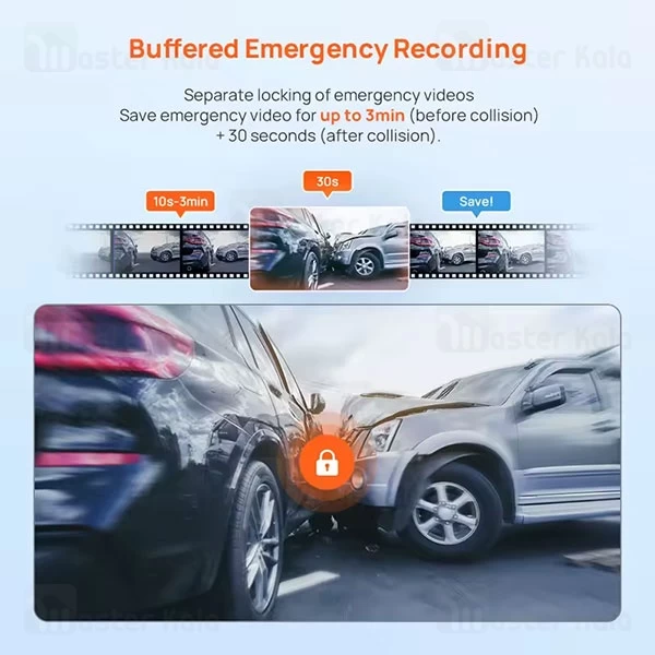 دوربین خودرو شیائومی Xiaomi 70mai A410 Dash Cam Set همراه دوربین عقب