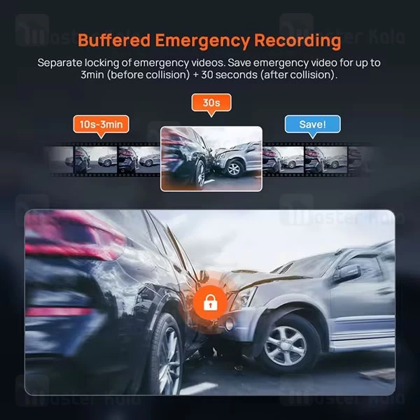 دوربین خودرو شیائومی Xiaomi 70mai A800SE Dash Cam همراه دوربین عقب