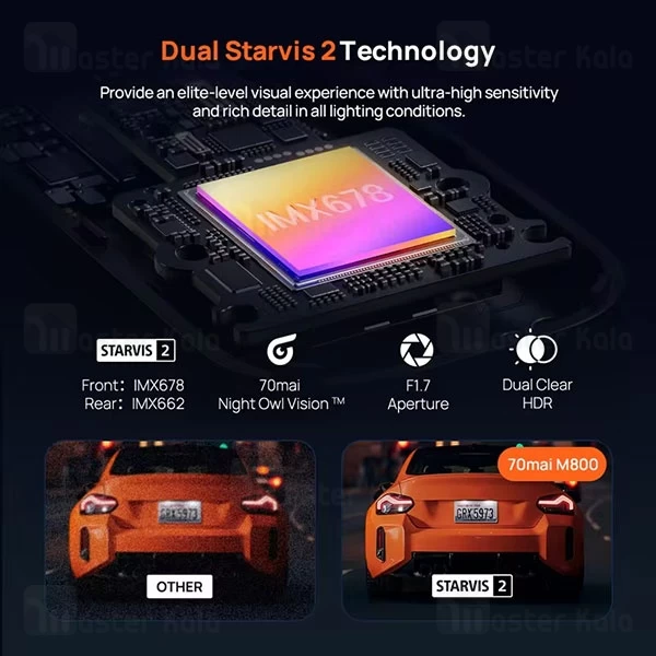 دوربین خودرو شیائومی Xiaomi 70mai M800 Dash Cam Set همراه دوربین عقب