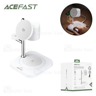 استند و شارژر وایرلس چند کاره مگ سیف ایس فست ACEFAST E39 با قابلیت شارژ اپل واچ