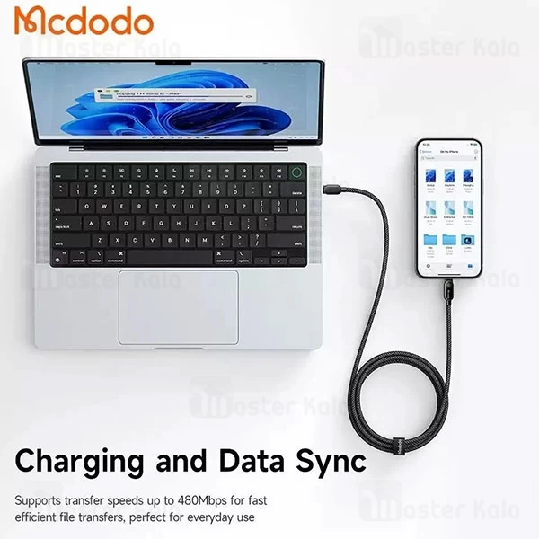 کابل لایتنینگ به Type C مک دودو Mcdodo CA-5390 طول 1.2 متر توان 36 وات