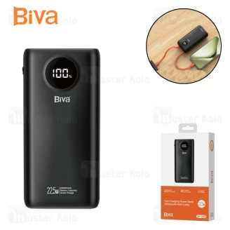 پاوربانک 20000 بیوا Biva BP-048 توان 22.5 وات همراه با کابل متصل
