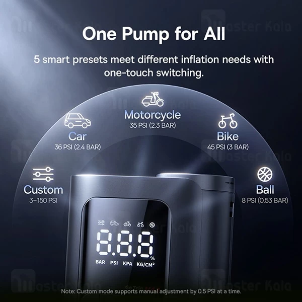 کمپرسور باد بیسوس Baseus C0119700 GoTrip VA1 Super توان 110 وات