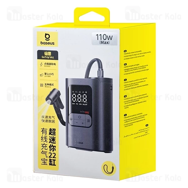 کمپرسور باد بیسوس Baseus C0119700 GoTrip VA1 Super توان 110 وات