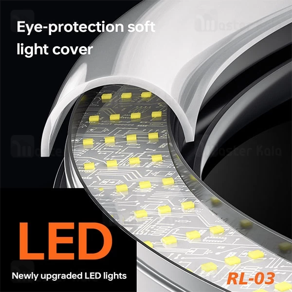 رینگ لایت بیوا Biva RL-03 65W LED Soft Ring Light سایز 21 اینچ با سه پایه و 3 هولدر