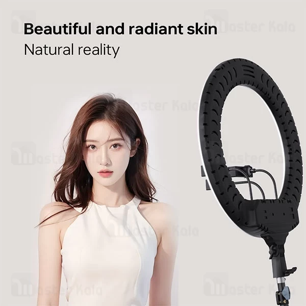 رینگ لایت بیوا Biva RL-03 65W LED Soft Ring Light سایز 21 اینچ با سه پایه و 3 هولدر