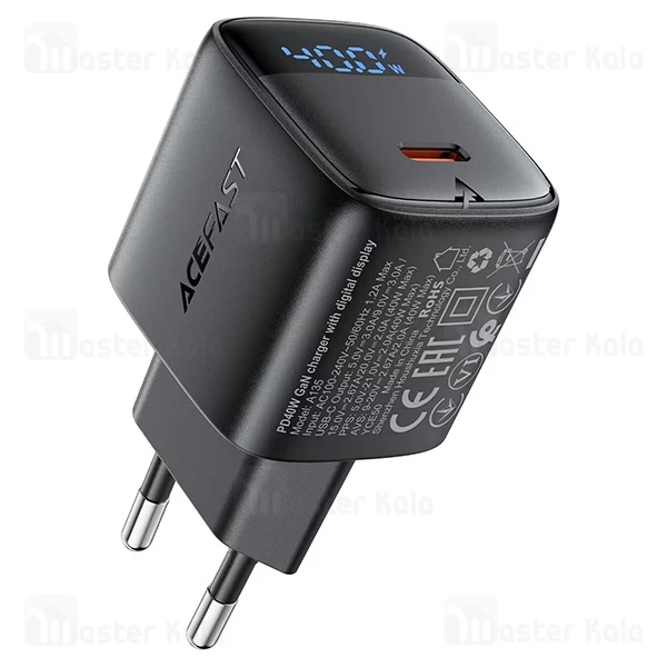 شارژر دیواری ایس فست ACEFAST A135 PD40W Fast Charger توان 40 وات