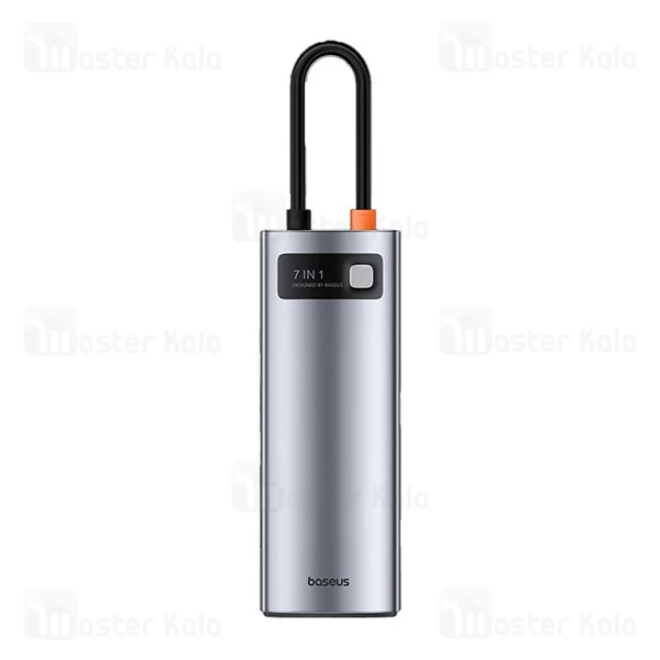 هاب 7 پورت بیسوس Baseus Metal Gleam 7 in 1 Multifunctional Type-C HUB WKWG020113 توان 100 وات