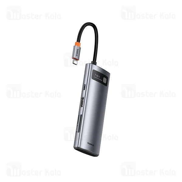 هاب 7 پورت بیسوس Baseus Metal Gleam 7 in 1 Multifunctional Type-C HUB WKWG020113 توان 100 وات