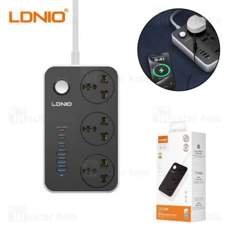چند راهی برق و شارژر الدینیو LDNIO SC3604C دارای 6 پورت