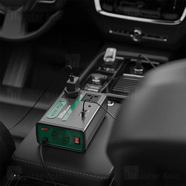 شارژر فندکی و چند راهی برق خودرو گرین لاین Green Lion GC-300 توان 300 وات