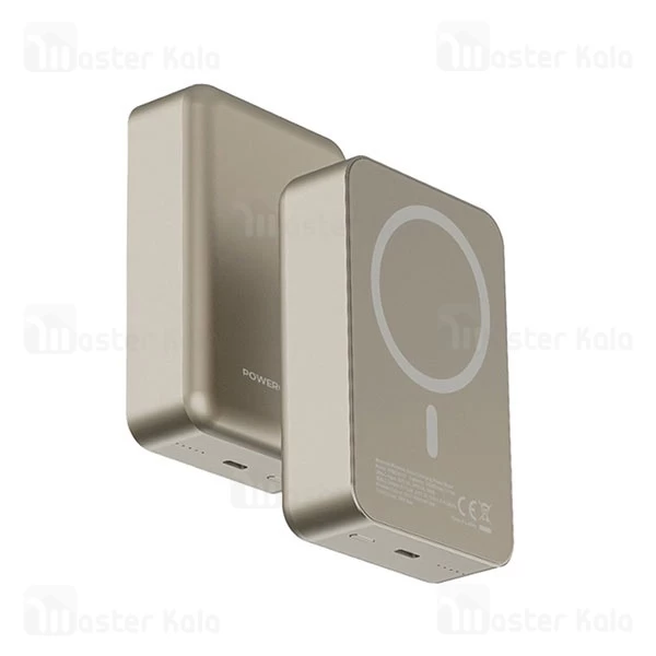 پاوربانک وایرلس 20000 مگ سیف پاورولوژی Powerology Magsafe Aluminum PPBCHA33 توان 20 وات