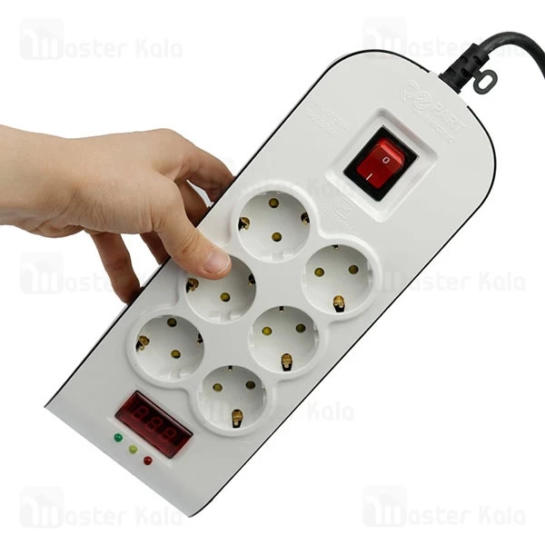 چند راهی و محافظ برق پارت الکتریک Part Electric PE8796