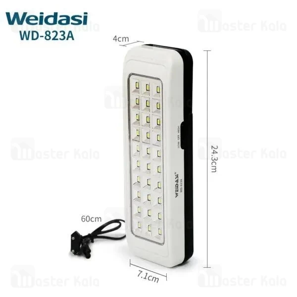 چراغ اضطراری شارژی ویداسی Weidasi WD-823A