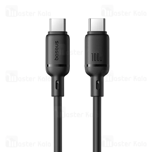 کابل Type-C به Type-C بیسوس Baseus Silky Series p10377704113-01 طول 2 متر توان 100 وات