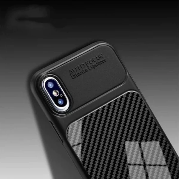 قاب ژله ای طرح چرم فیبر کربنی Xiaomi Mi A2 Lite / Redmi 6 Pro مدل Auto Focus