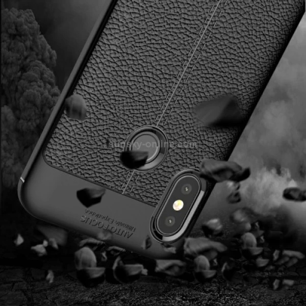 قاب محافظ ژله ای طرح چرم Xiaomi Mi A2 Lite/Redmi 6 Pro مدل Auto Focus