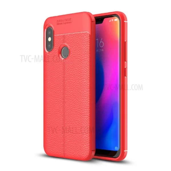 قاب محافظ ژله ای طرح چرم Xiaomi Mi A2 Lite/Redmi 6 Pro مدل Auto Focus
