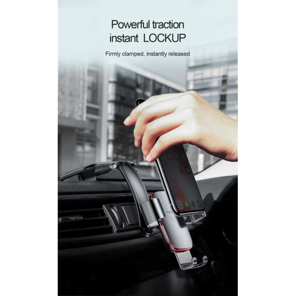 هولدر و پایه نگهدارنده تلسکوپی موبایل بیسوس Baseus F09 Metal Age Gravity