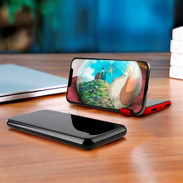 پاوربانک وایرلس 8000 میلی آمپر بیسوس Baseus Full Screen Bracket Wireless Charge Power Bank