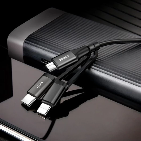 کابل شارژ سه کاره بیسوس Baseus ZY01 Excellent Three in One Cable