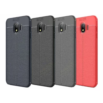 قاب محافظ ژله ای طرح چرم Becation Auto Focus Case Samsung Galaxy J4 2018 / J400