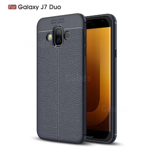 قاب محافظ ژله ای طرح چرم Becation Auto Focus Case Samsung Galaxy J7 DUO