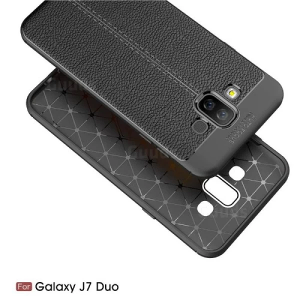 قاب محافظ ژله ای طرح چرم Becation Auto Focus Case Samsung Galaxy J7 DUO