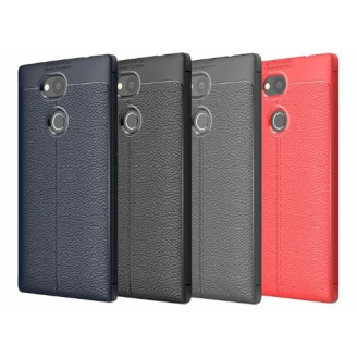 قاب محافظ ژله ای طرح چرم Becation Auto Focus Case Sony Xperia L2