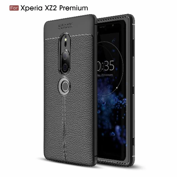 قاب محافظ ژله ای طرح چرم Becation Auto Focus Case Sony Xperia XZ2 Premium