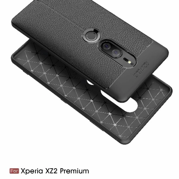 قاب محافظ ژله ای طرح چرم Becation Auto Focus Case Sony Xperia XZ2 Premium