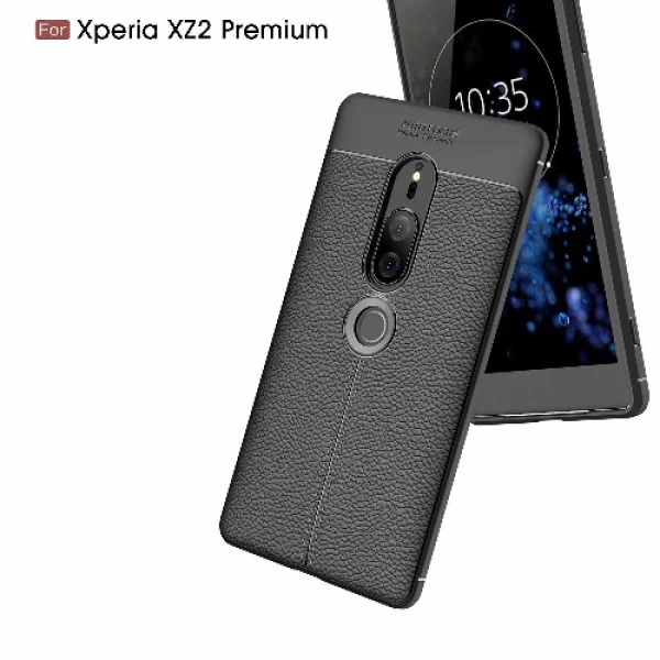قاب محافظ ژله ای طرح چرم Becation Auto Focus Case Sony Xperia XZ2 Premium