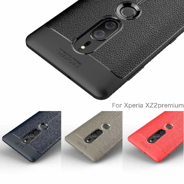 قاب محافظ ژله ای طرح چرم Becation Auto Focus Case Sony Xperia XZ2 Premium