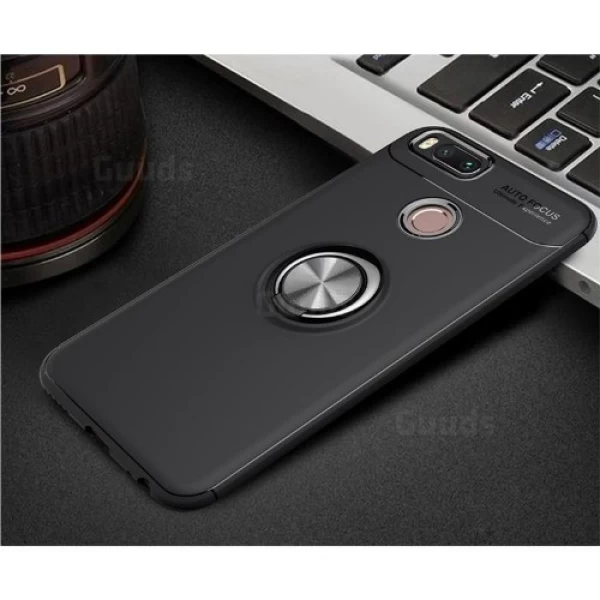 قاب محافظ ژله ای طرح چرم انگشتی Becation Auto Focus Magnetic Ring Case Xiaomi Mi A1 / 5X