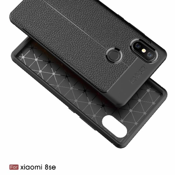 قاب محافظ ژله ای طرح چرم Xiaomi Mi 8 SE / Mi8 SE مدل Auto Focus