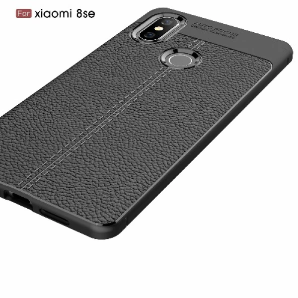 قاب محافظ ژله ای طرح چرم Xiaomi Mi 8 SE / Mi8 SE مدل Auto Focus