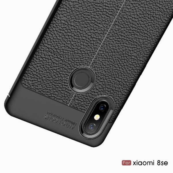 قاب محافظ ژله ای طرح چرم Xiaomi Mi 8 SE / Mi8 SE مدل Auto Focus