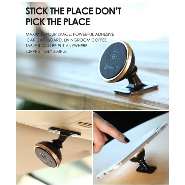 هولدر و پایه نگهدارنده موبایل بیسوس Baseus 360 Rotation Magnetic Mount Holder مگنتی